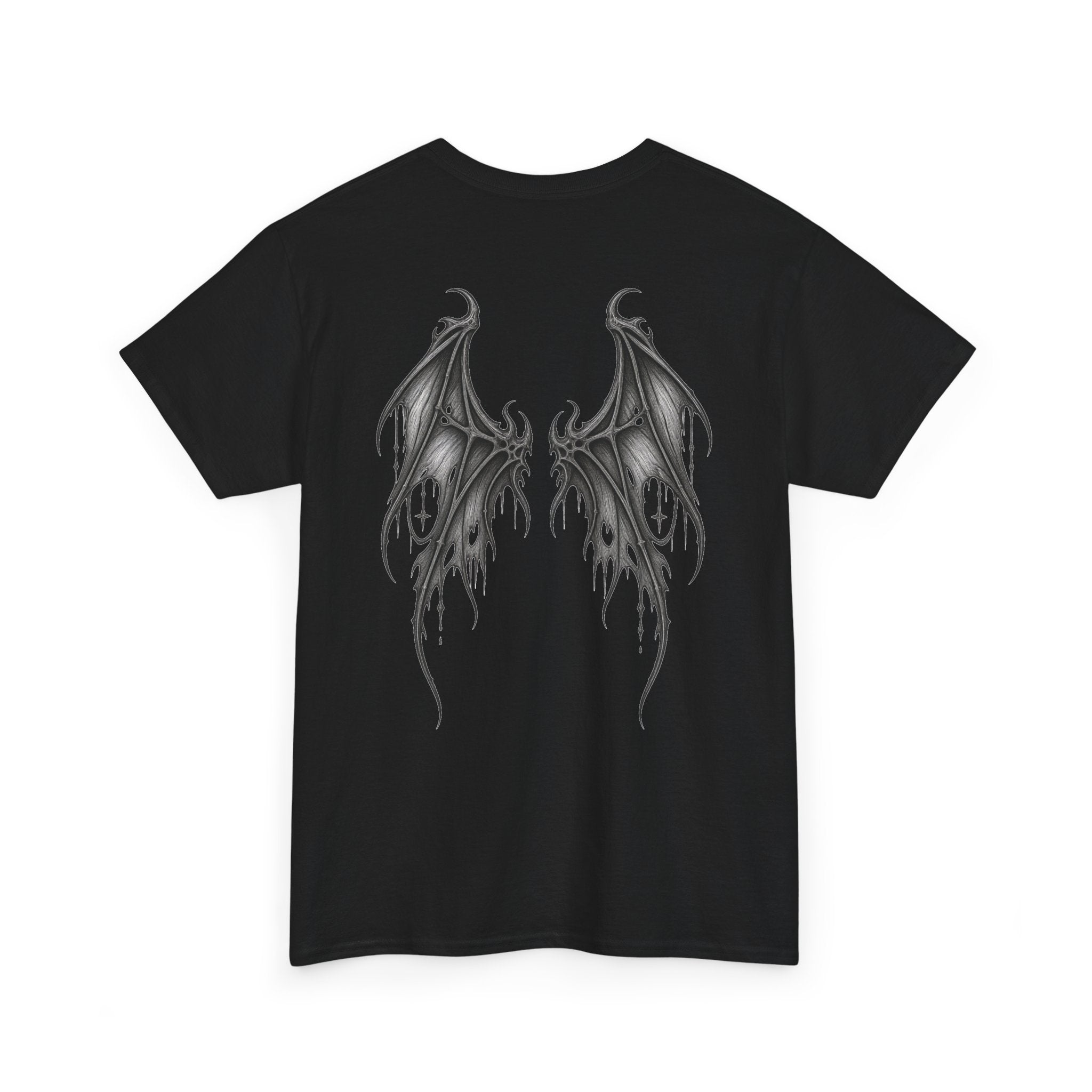 Brand Logo Gothic Batwing Heavy Cotton Tee