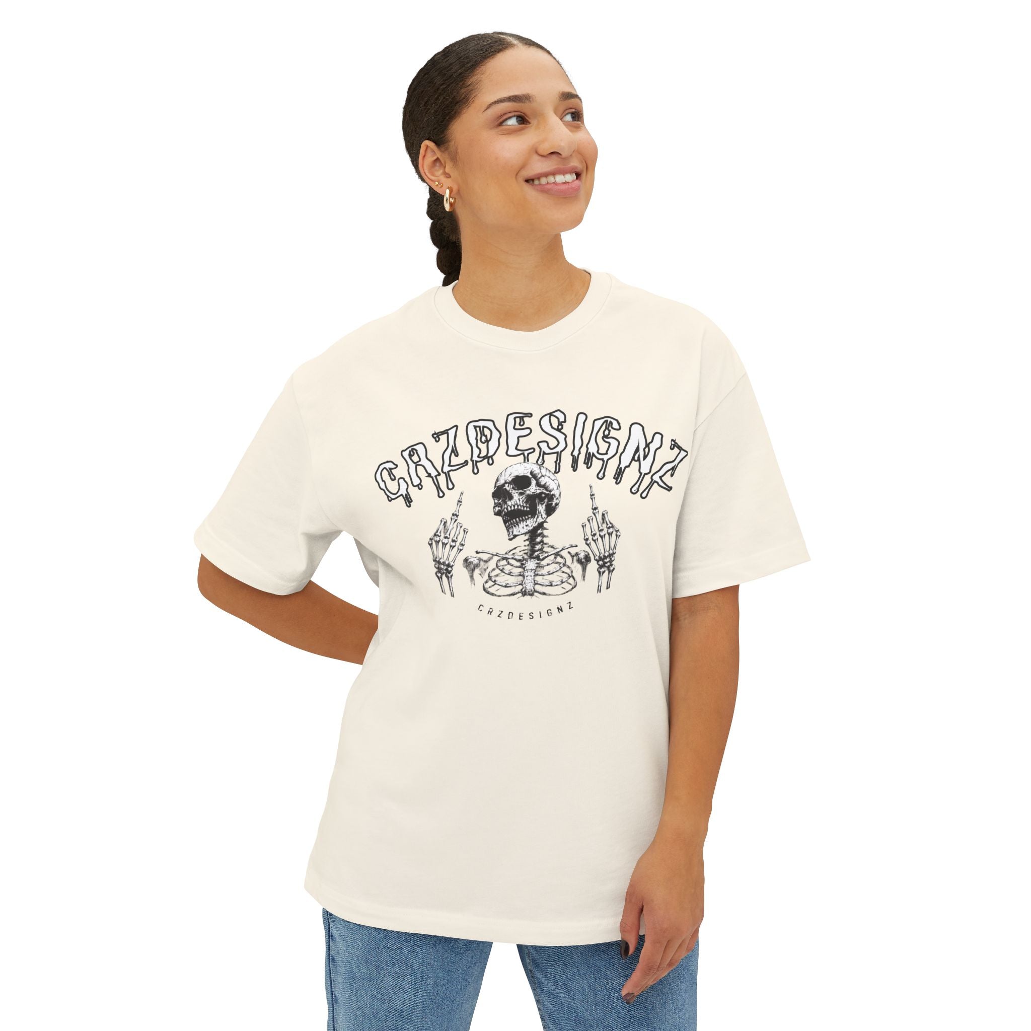 Brand Logo Unisex Oversized Boxy Tee