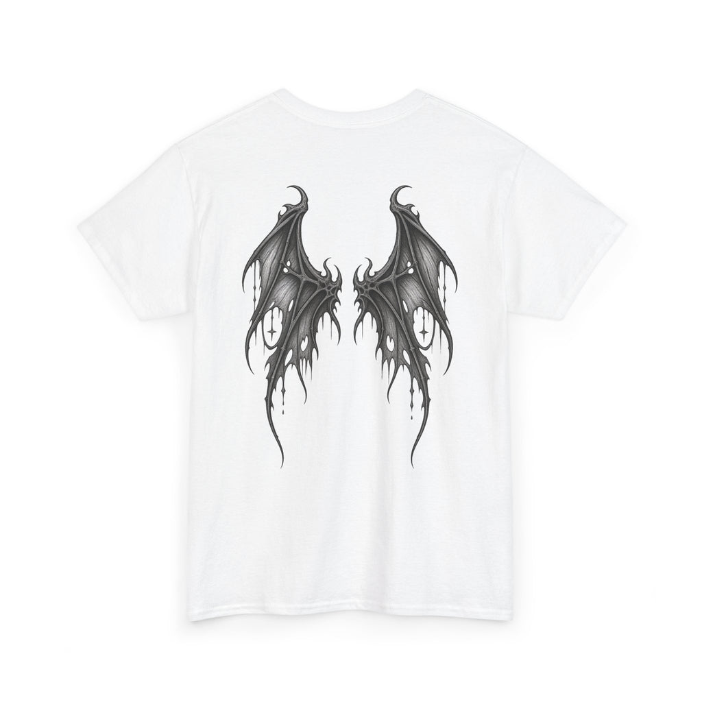 Brand Logo Gothic Batwing Heavy Cotton Tee