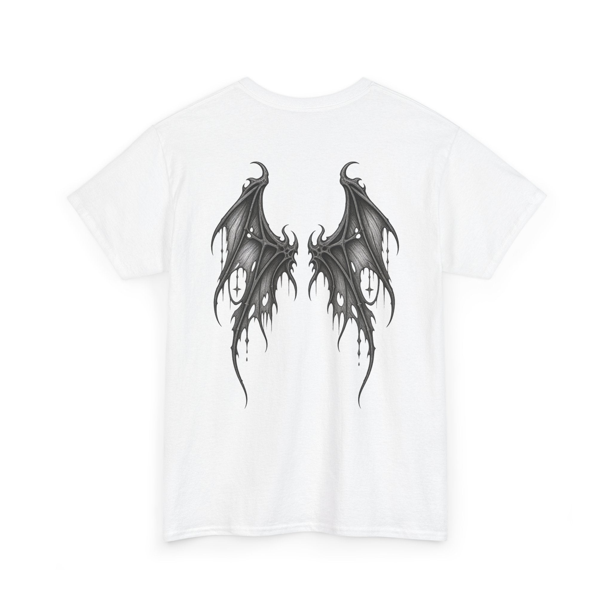 Brand Logo Gothic Batwing Heavy Cotton Tee